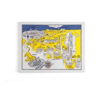 Artery8 Map Hungerford 1935 Pittsburgh University Canvas Wall Art Print | Size: W24" x H32" Artery8 Multicolor W24" x H32"