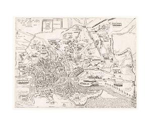 Artery8 Map Ligorio 16th Century Ancient Rome City Plan Unframed Wall Art Print Poster Home Decor Premium