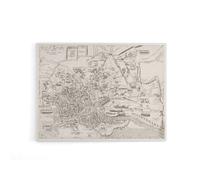 Artery8 Map Ligorio Ancient Rome Plan Canvas Wall Art Print in Beige | Size: W18" x H24" Artery8 Beige W18" x H24"