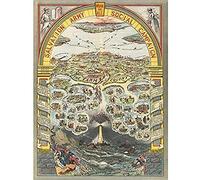 Artery8 Map Salvation Army 1910 Work For All Unframed Wall Art Print Poster Home Decor Premium