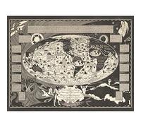 Artery8 Map Turpin 1935 Seafaring Chart Sea Large Wall Art Poster Print Thick Paper 18X24 Inch