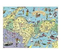 Artery8 Map UPDB 1935 Land Hiawatha Michigan Pictorial Unframed Wall Art Print Poster Home Decor Premium