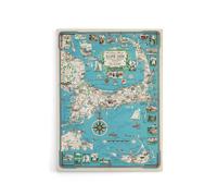 Artery8 Map vintage Cape Cod Massachusetts Canvas Wall Art Print in Blue | Size: W24" x H32" Artery8 Blue W24" x H32"