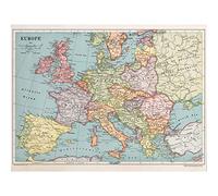 Artery8 Map Whitneygraham 1930 Europe Political Large Wall Art Poster Print Thick Paper 18X24 Inch