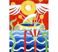 Artery8 Mardsen Hartley Schiff Painting Art Print Canvas Premium Wall Decor Poster Mural