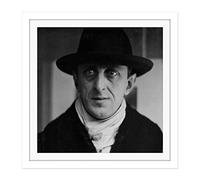 Artery8 Marsden Hartley Painter Portrait Photo Square Wooden Framed Wall Art Print Picture 16X16 Inch