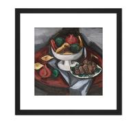 Artery8 Marsden Hartley Still Life No 2 Painting 8X8 Inch Square Wooden Framed Wall Art Print Picture with Mount in Black Artery8 Black