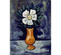 Artery8 Marsden Hartley White Flower Vase Painting Premium Wall Art Canvas Print 18X24 Inch