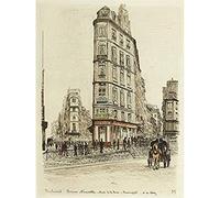 Artery8 Martial Road Paris Boulevard Bonne Nouvelle 1877 Illustration Unframed Wall Art Print Poster Home Decor Premium