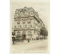 Artery8 Martial Road Paris Boulevard St Martin 1877 Illustration Art Print Canvas Premium Wall Decor Poster Mural
