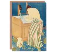 Artery8 Mary Cassatt Art Card Woman Bathing at Her Dressing Table