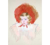 Artery8 Mary Cassatt Child With Red Hat Drawing Large Wall Art Poster Print Thick Paper 18X24 Inch