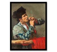 Artery8 Mary Cassatt Framed Wall Art After the Bullfight Bullfighter Smoking in Grey | Size: A3 Artery8 Grey A3