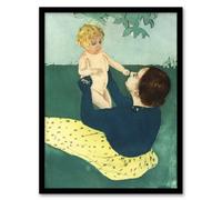 Artery8 Mary Cassatt Framed Wall Art Print Under The Horse Chestnut Tree - A3 Size
