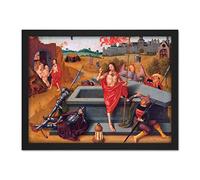 Artery8 Master Amsterdam Death Virgin Resurrection Christ Artwork Framed Wall Art Print 18X24 Inch