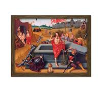 Artery8 Master Amsterdam Death Virgin Resurrection Christ Artwork Framed Wall Art Print 18X24 Inch