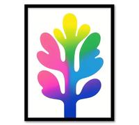 Matisse Style Colourful Tree Modern Plant Lover Framed Art Print Artery8 Multi A4
