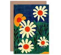 Artery8 Matisse Style Daisies for Wife Her Mum Sister Daughter Mom Gran Nan Birthday Thank You Congratulations Blank Art Greeting Card
