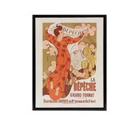 Artery8 Maurice Denis La Depeche de Toulouse Vintage Advert Framed Canvas Art | Size: W18" x H24" Artery8 Multicolor W18" x H24"