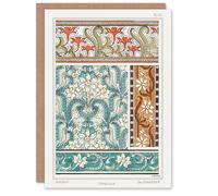 Artery8 Maurice Pillard Verneuil Art Card Daffodil Floral Patterns