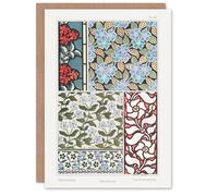Artery8 Maurice Pillard Verneuil Art Card Periwinkle Flower Pattern