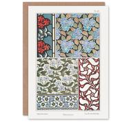 Artery8 Maurice Pillard Verneuil Art Card Periwinkle Flower Pattern