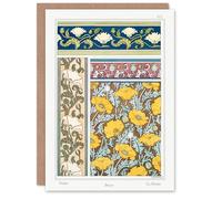 Artery8 Maurice Pillard Verneuil Art Card Poppy Flower Patterns