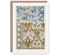 Artery8 Maurice Pillard Verneuil Art Card Snowdrops Art Nouveau Floral Patterns