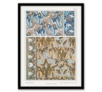 Artery8 Maurice Pillard Verneuil Framed Wall Art Snowdrops Art Nouveau Floral Patterns | Size: A3 Artery8 Multicolor A3