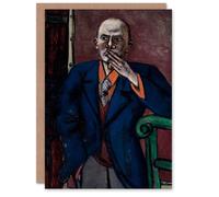 Artery8 Max Beckmann Art Card 1950 Self Portrait With Cigarette Artery8 Multicolor