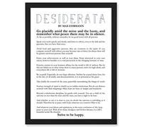 Artery8 Max Ehrmann Desiderata Poetry A4 Artwork Framed Wall Art Print