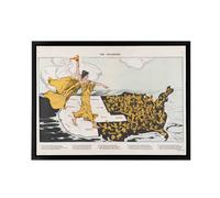 Artery8 Mayer Map Liberty Awakening Votes Women Framed Canvas Wall Art Print | Size: W12" x H16" Artery8 Multicolor W12" x H16"