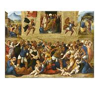 Artery8 Mazzolino Massacre Of The Innocents Premium Wall Art Canvas Print 18X24 Inch