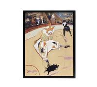 Artery8 Medrano Circus With a Piglet Framed Canvas Wall Art Print Lautrec in Beige | Size: W24" x H32" Artery8 Beige W24" x H32"