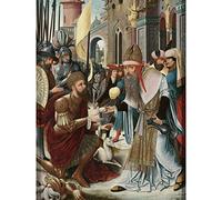Artery8 Meeting Of Abraham And Melchizedek Premium Wall Art Canvas Print 18X24 Inch