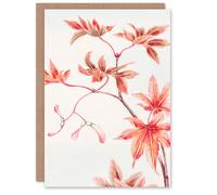 Artery8 Megata Morikaga Art Card Maple Tree Branch Vintage Japanese