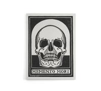 Artery8 Memento Mori Skull Black & White Canvas Wall Art Print de Graag | Size: W18" x H24" Artery8 Black W18" x H24"