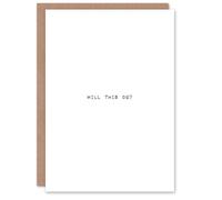 Funny Father's Day Card for Dad Will This Do Joke Greeting Card Blank Inside