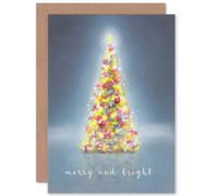 Artery8 Merry & Bright Greetings Card in Grey Artery8 Grey
