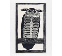 Artery8 Mesquita Horned Owl Design Bird 1915 Unframed Wall Art Print Poster Home Decor Premium