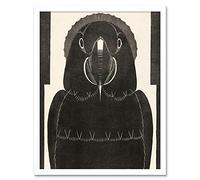 Artery8 Mesquita Macaw Parrot Bw Bird Design Art Print Framed Poster Wall Decor 12x16 inch