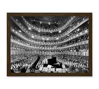 Artery8 Metropolitan Opera House New York Auditorium A4 Artwork Framed Wall Art Print