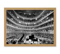 Artery8 Metropolitan Opera House New York Auditorium A4 Artwork Framed Wall Art Print