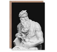 Artery8 Michelangelo Buonarroti Art Card Moses Sculpture Statue