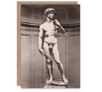 Artery8 Michelangelo Personalised Art Card Statue of David Vintage Photograph