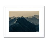 Artery8 Michigan Broadway Street Detroit City America Vintage Black & White Cityscape Photograph Artwork Framed Wall Art Print 12X16 Inch Artery8 White