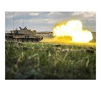 Artery8 Military UK Challenger Tank Royal Welsh Firing Unframed Wall Art Print Poster Home Decor Premium