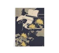 Artery8 Miss Traumerei Piano Book Cover Canvas Wall Art Print Ethel Reed in Black | Size: W18" x H24" Artery8 Black W18" x H24"