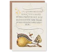 Artery8 Model Book of Calligraphy Art Card Caterpillar Pear and Butterfly