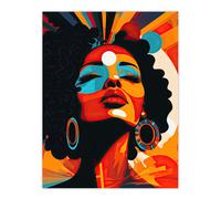 Artery8 Modern African Art Multi-Coloured Bright Bold Abstract Large Wall Art Poster Print Thick Paper 18X24 Inch